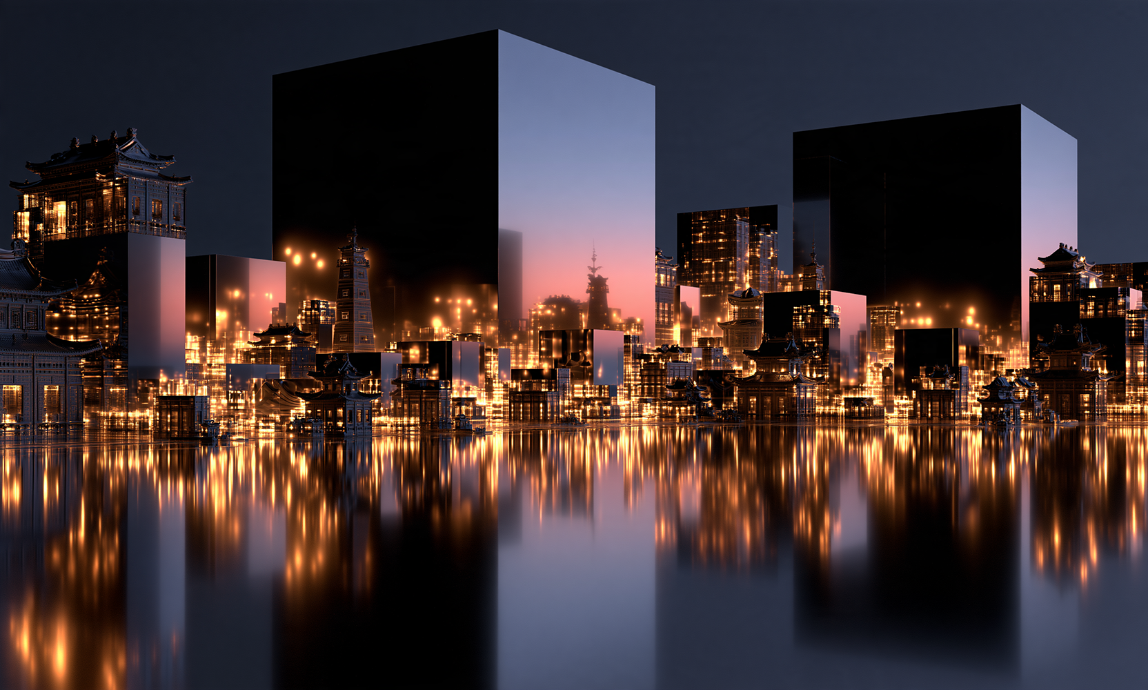 giant slab skyline landscape art