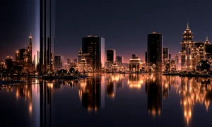 dark tower rose skyline landscape art