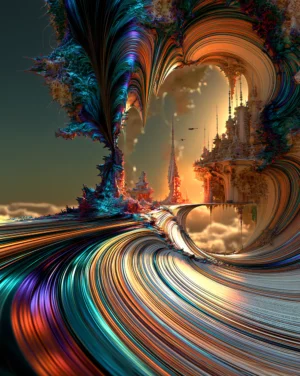 domed hollow castle portrait art