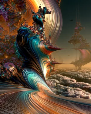 great sail island portrait art