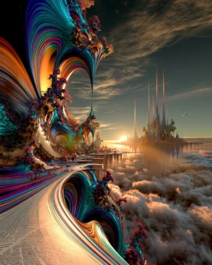 dune road to the sun portrait art