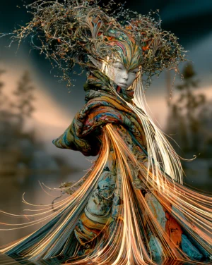 bramble crown sentinel portrait art