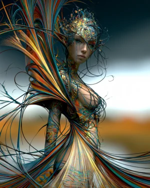 whiplash wrap portrait art