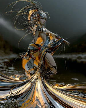 mask turn pirouette portrait art