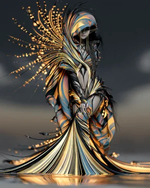 spark plume hood portrait art