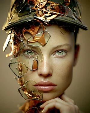 clockwork cap and fragment portrait art