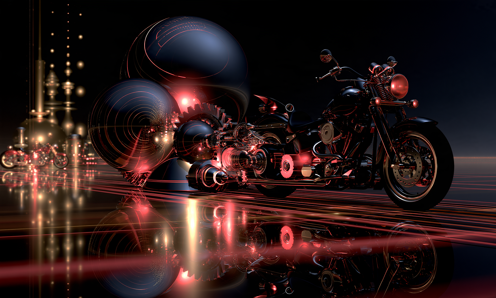 orb cluster cruiser landscape art