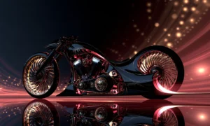 spiral wheel cruiser landscape art