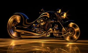 gold wave cruiser landscape art