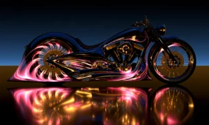 dusk gradient fan cruiser landscape art