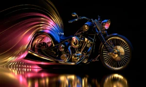 gold feather cruiser landscape art