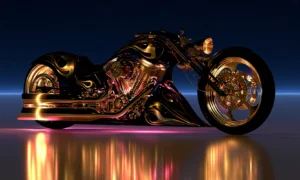 flame fender cruiser landscape art