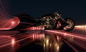 bullet tail runner landscape art