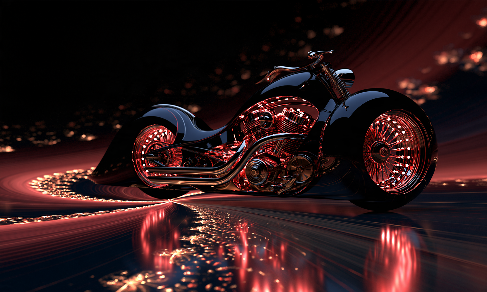 sparkle road cruiser landscape art