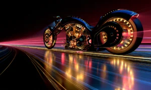 pink beam bobber landscape art