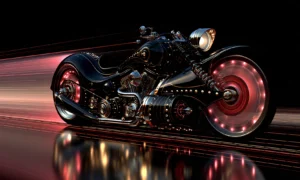 studded seat cruiser landscape art