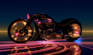 twilight gold hub cruiser landscape art