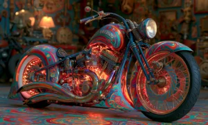 lamp glow painted bobber landscape art