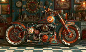 checkerboard floor bobber landscape art