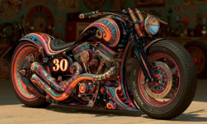 number thirty cruiser landscape art