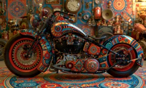 carpet swirl bobber landscape art