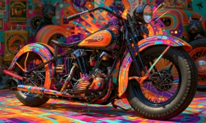 sunburst tank cruiser landscape art