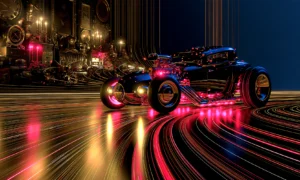 underglow roadster landscape art