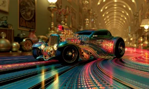 gold gallery roadster landscape art