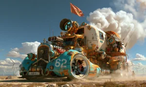 sixty two cloud hauler landscape art