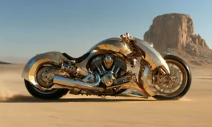 chrome pearl cycle landscape art