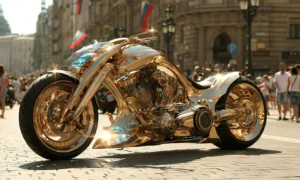 gold plaza cruiser landscape art
