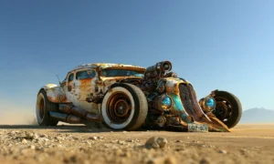 whitewall desert coupe landscape art