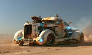 moon dust hot rod landscape art