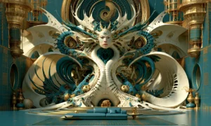 winged lotus hall landscape art