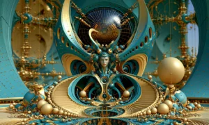 winged lens idol landscape art