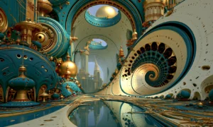 eye arch isle landscape art