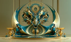 crescent throne landscape art