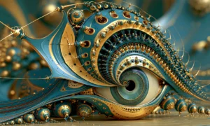 eye shell slug landscape art
