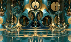 mirror floor sentinel landscape art