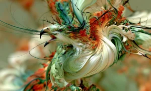 gryphon swirl landscape art