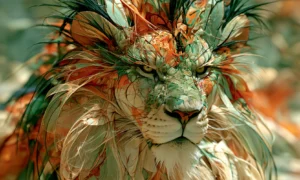 lion of the green brow landscape art