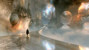 ring window cloud city landscape art