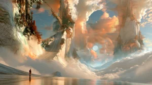 cloud ring gate landscape art