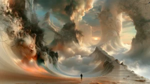 wave dune walker landscape art