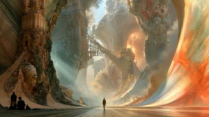 great curve gate landscape art