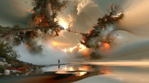 hanging tree isle landscape art
