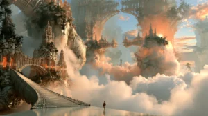 stair to the sky citadel landscape art