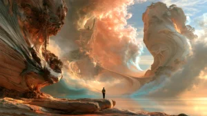 cloud swell cliff walker landscape art