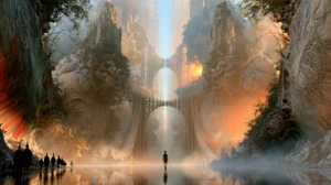 gorge gate pilgrims landscape art