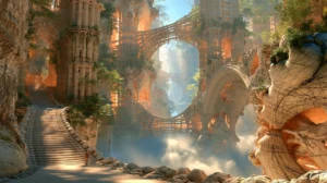 garden terrace stair landscape art